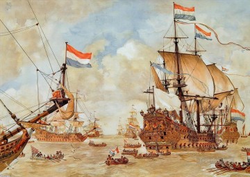 平和的な戦艦 Oil Paintings